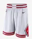 NBA Men Chicago Bulls White Pant High Quality Name and Number Print