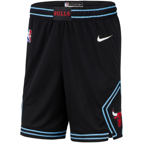 NBA Men Chicago Bulls Black City Pant High Quality Name and Number Print