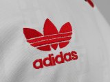 1988 Man United White Retro Jersye