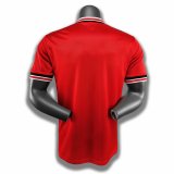 1985 Man United  Home White Retro Jersey