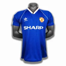1988 Man United Blue Retro Jersye