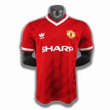 1986 Man United Home Retro Jersye