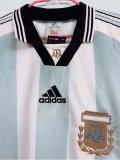 1998 Argentina Home Retro Jersye