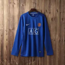 07-08 Man United Away Retro Jersey Long Sleeve