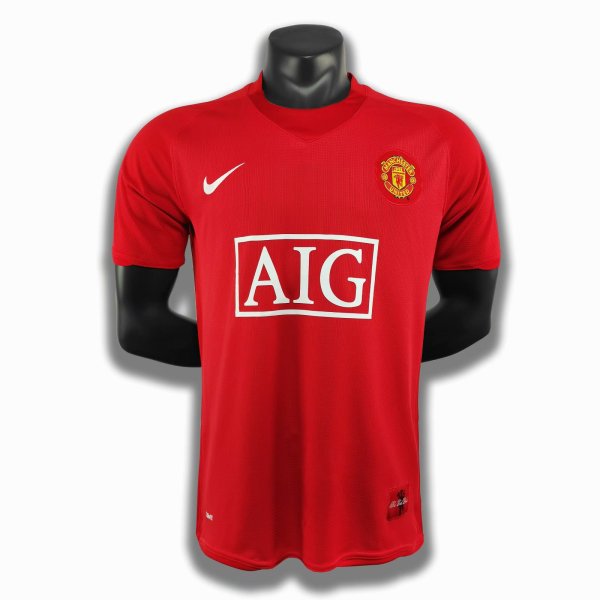 07-08 Man United  Home   Retro Jersey
