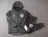 NBA Boston Celtics Dark Grey with Cap Jacket Tracksuit High Quality