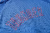 NBA Oklahoma City Thunder Blue with Cap Jacket Tracksuit High Quality