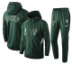NBA Milwaukee Bucks Green with Cap Jacket Tracksuit High Quality