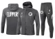 NBA Los Angeles Clippers Dark Grey with Cap Jacket Tracksuit High Quality