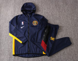 NBA Denver Nuggets Dark Blue with Cap Jacket Tracksuit High Quality