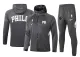 NBA Philadelphia 76ers Dark Grey with Cap Jacket Tracksuit High Quality