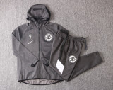 NBA Los Angeles Clippers Dark Grey with Cap Jacket Tracksuit High Quality
