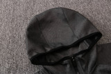 NBA Denver Nuggets Dark Grey with Cap Jacket Tracksuit High Quality