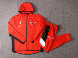 NBA Chicago Bulls Red with Cap Jacket Tracksuit High Quality