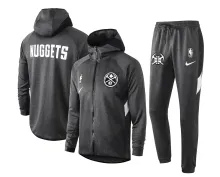 NBA Denver Nuggets Dark Grey with Cap Jacket Tracksuit High Quality