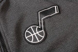 NBA Utah Jazz Dark Grey with Cap Jacket Tracksuit High Quality