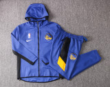 NBA Golden State Warriors Blue with Cap Jacket Tracksuit High Quality