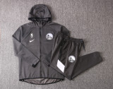 NBA Golden State Warriors Dark Grey with Cap Jacket Tracksuit High Quality