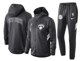 NBA New York Knicks Dark Grey with Cap Jacket Tracksuit High Quality