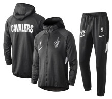 NBA Cleveland Cavaliers Dark Grey with Cap Jacket Tracksuit High Quality