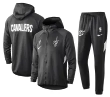 NBA Cleveland Cavaliers Dark Grey with Cap Jacket Tracksuit High Quality