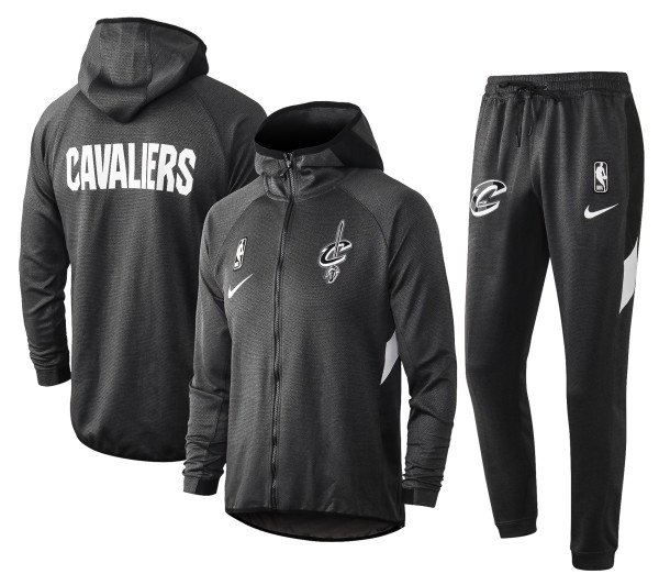 NBA Cleveland Cavaliers Dark Grey with Cap Jacket Tracksuit High Quality