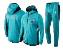 NBA Charlotte Hornets Light Blue with Cap Jacket Tracksuit High Quality