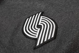 NBA Portland Trail Blazers Dark Grey with Cap Jacket Tracksuit High Quality