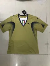 2006 Italy Goalkeeper gold Retro Jersey