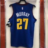 NBA Men Season 2021 Denver Nuggets Blue City #27 MURRAY Jersey with Jordan Logo High Quality Name and Number Print