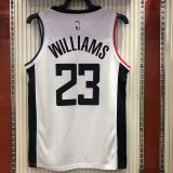 NBA Season 20-21 Men Los Angeles Clippers in Latin White City #23 WILLIAMS Jersey High Quality Name and Number Print