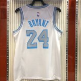 NBA Men Season 2021 Los Angeles Lakers White Round Neck #24 BRYANT Jersey High Quality Name and Number Print