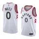 NBA Toronto Raptors #0 MILES White Jersey High Quality Name and Number Print