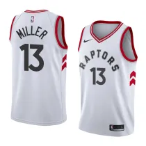 NBA Toronto Raptors #13 MILLER White Jersey High Quality Name and Number Print