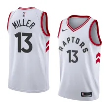 NBA Toronto Raptors #13 MILLER White Jersey High Quality Name and Number Print