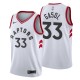 NBA Toronto Raptors #33 GASOL White Jersey High Quality Name and Number Print