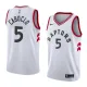 NBA Toronto Raptors #5 CABOCLO White Jersey High Quality Name and Number Print