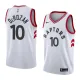 NBA Toronto Raptors #10 DEROZAN White Jersey High Quality Name and Number Print