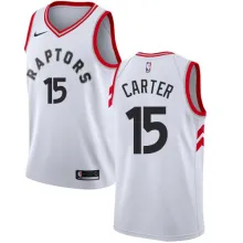 NBA Toronto Raptors #15 CARTER White Jersey High Quality Name and Number Print