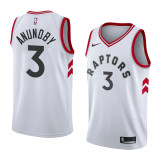 NBA Toronto Raptors #3 ANUNOBY White Jersey High Quality Name and Number Print