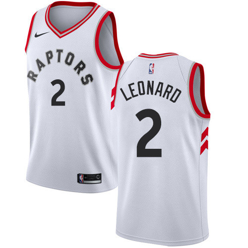NBA Toronto Raptors #2 LEONARO White Jersey High Quality Name and Number Print