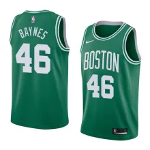 NBA Boston Celtics Green with White Name #46 BAYNESJersey High Quality Name and Number Print