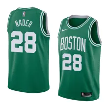 NBA Boston Celtics Green with White Name #28 NADER Jersey High Quality Name and Number Print