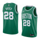NBA Boston Celtics Green with White Name #28 NADER Jersey High Quality Name and Number Print