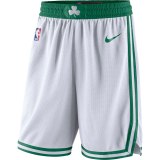 NBA Boston Celtics White with Green Pant Short High Quality Name and Number Print