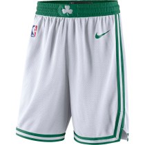 NBA Boston Celtics White with Green Pant Short High Quality Name and Number Print