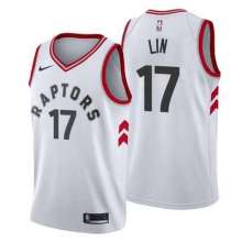 NBA Toronto Raptors #17 LIN White Jersey High Quality Name and Number Print