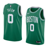 NBA Boston Celtics Green with White Name #0 TATUM Jersey High Quality Name and Number Print