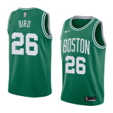 NBA Boston Celtics Green with White Name #26 BIRD Jersey High Quality Name and Number Print
