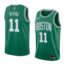 NBA Boston Celtics Green with White Name #11 IRVING Jersey High Quality Name and Number Print